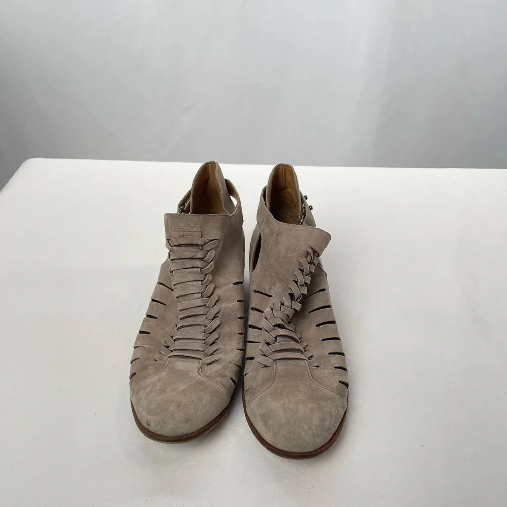 Sam Edelman Pierson Woven Cutout‎ Booties in Putty Size 8.5